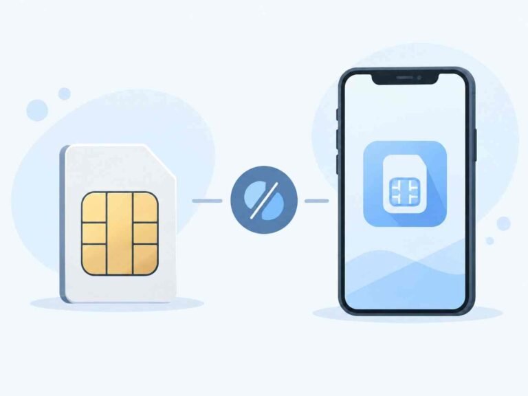 Virtual numbers vs SIM cards illustrated side by side