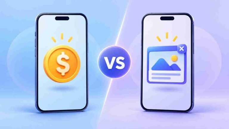 Paid vs free virtual numbers comparison illustration