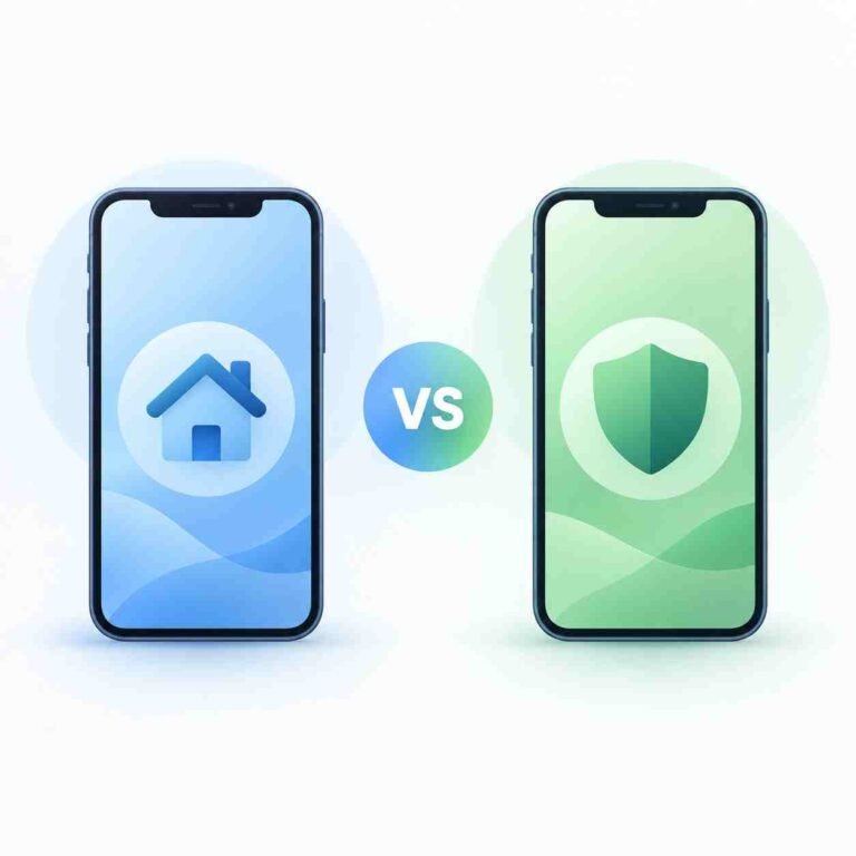 Dedicated verification number vs personal number comparison