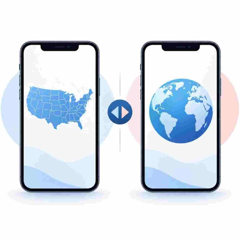 US numbers vs international numbers comparison